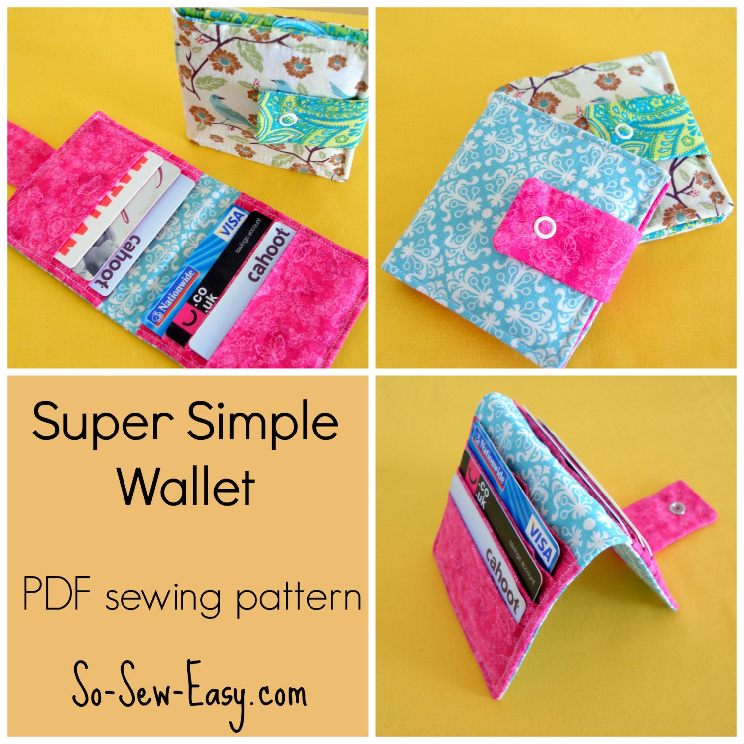 Free Printable Wallet Sewing Pattern IUCN Water