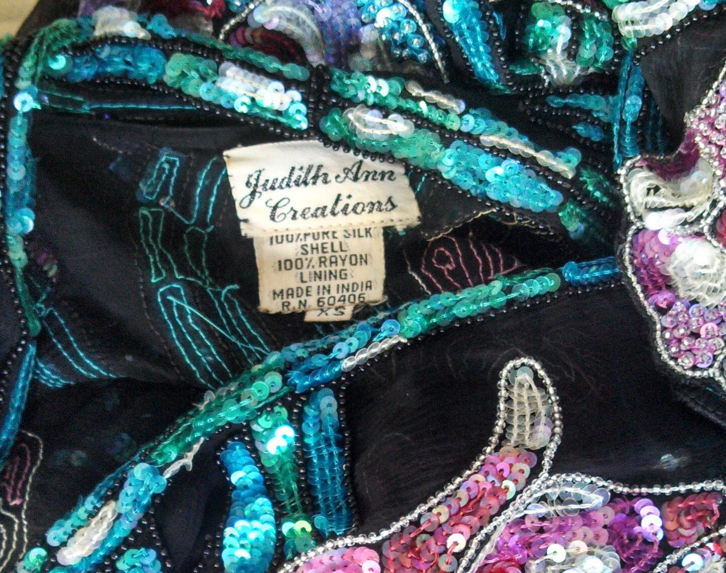 Vintage 80's Orchid Opera Beaded Jacket by vintagehautehaus