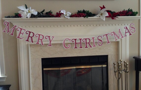 Items similar to Merry Christmas banner, photo prop Christmas banner