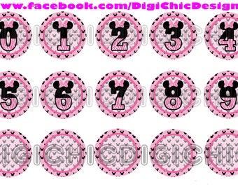 popular items for minnie mouse numbers on etsy