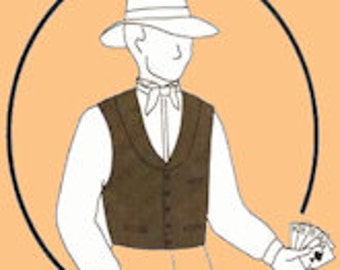 Western vest pattern | Etsy