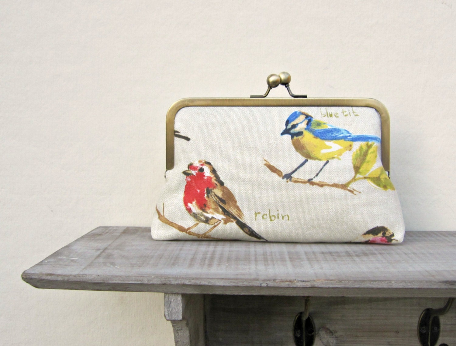 Bird clutch garden bird clutch bag purse with bird design