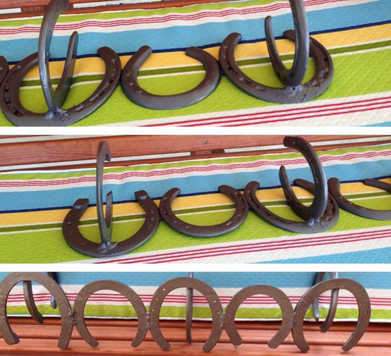 Horseshoe hat/coat rack by smithpickers on Etsy