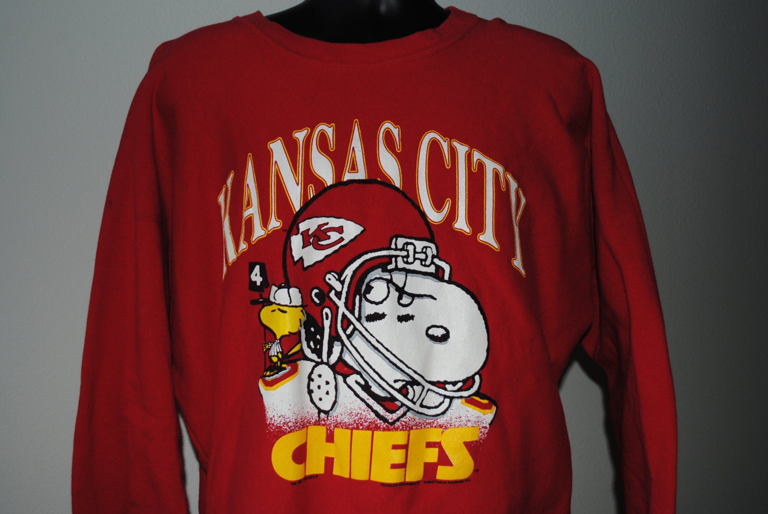 90's Kansas City Chiefs Snoopy and Woodstock Peanuts NFL