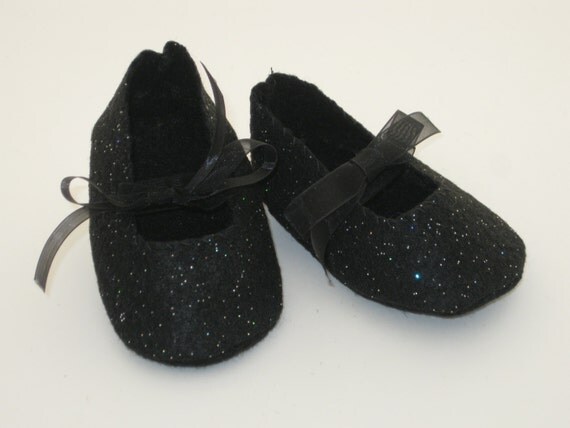 black glitter mary janes