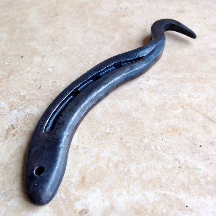 Horseshoe Hoof Pick Blacksmith Made from by AmmoniteIronwork