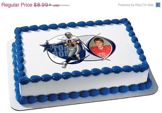 SUMMER SALE NFL - Tony Romo Edible Image Cake Topper Il_570xn