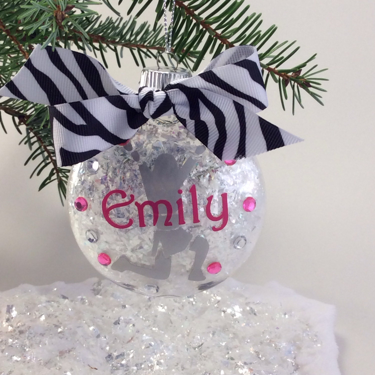 Cheerleader Ornament Personalized Cheerleading by GemLights