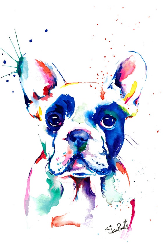 French Bulldog Frenchie Art Print Print of Original