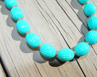 Light Blue Vintage Trifari Necklace
