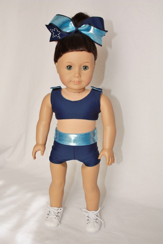 American Girl 18 Doll Clothes Cheer Sports Bra Shorts