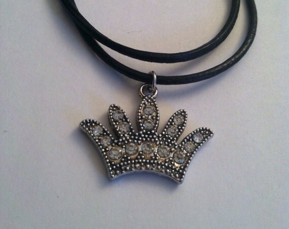 Leather Crown Necklace 56