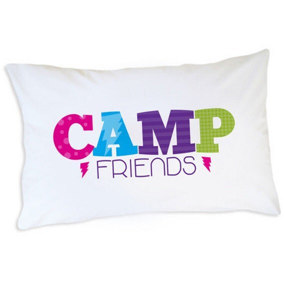 Items similar to Custom Camp Pillow Case, Kids Personalized Pillowcase