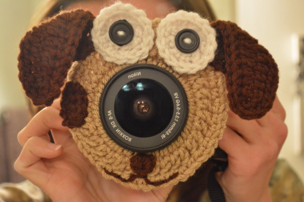 READY TO SHIP Puppy Camera Lens Buddy with Squeaker