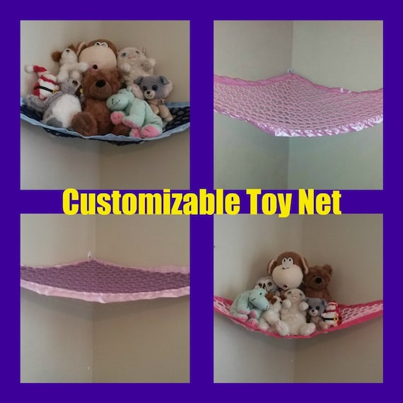 Customized Regular Toy Net, You pick the colors (Black, pink, yellow, navy, blue, light, dark, red, brown, grommet, eyelet, strong) Il_570xn