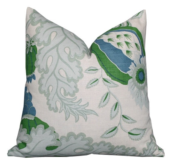 Christopher Farr Carnival Pillow Cover in Green