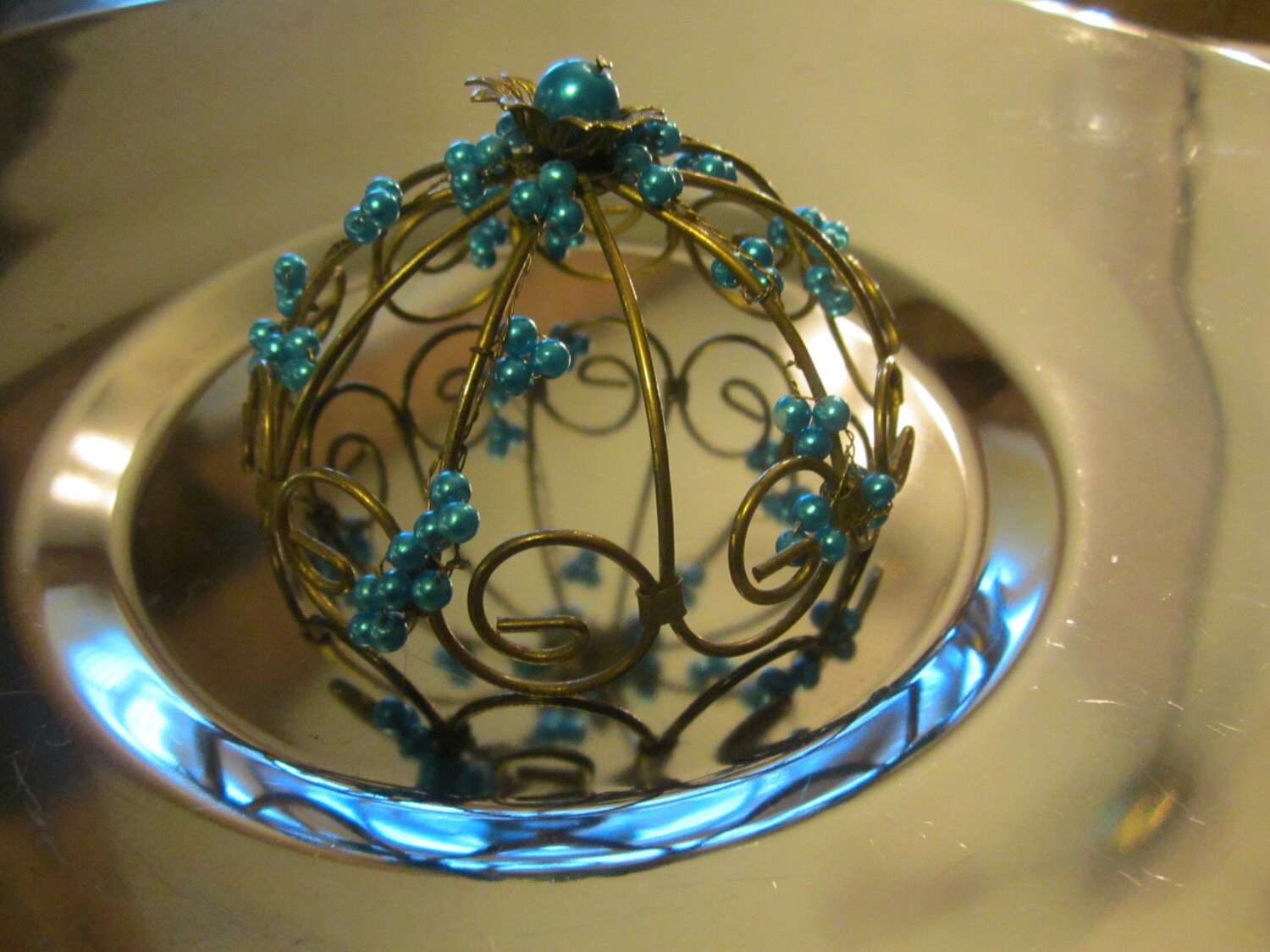 Vintage Beaded Hair Bun Cover/Snood