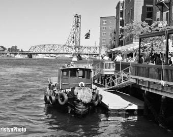 Portsmouth Harbor Ferry Boat Memori al Bridge Fine Art Photography ...