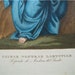 Hand Colored Italian Stipple Engraving Virgin Mary 1840
