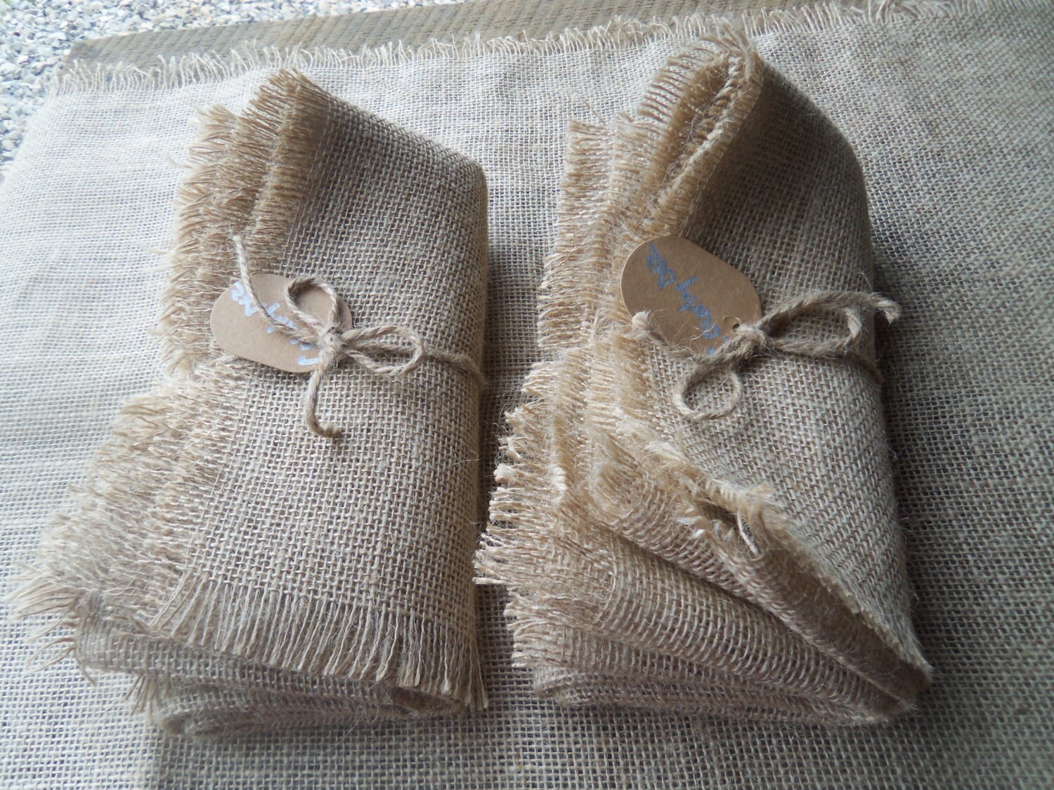 Natural Burlap Table runners or use with lemonade stands 18" W X 6' wedding recption and birthdays, decorations