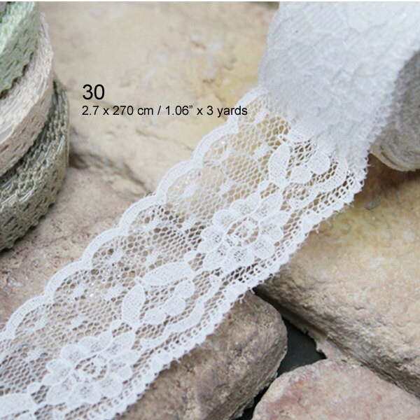 Adhesive Deco Fabric Cotton Lace Tape 29 32