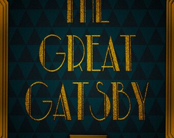 Items similar to The Great Gatsby Movie Poster Print - Eyes of T.J