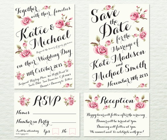 Save The Date And Wedding Invitation Packages 5