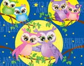 80% OFF Owls clipart, commercial use, vector graphics, digital clip art, digital images -AMB-271 Il_170x135
