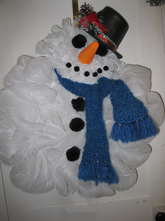 items similar to deco mesh snow man wreath large snowman items similar to deco mesh snow man wreath large snowman