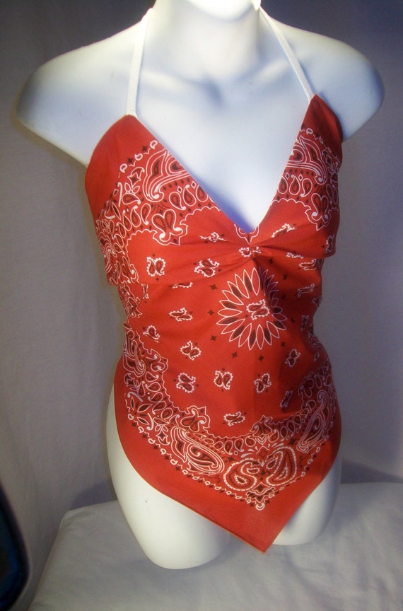 bandana halter tops