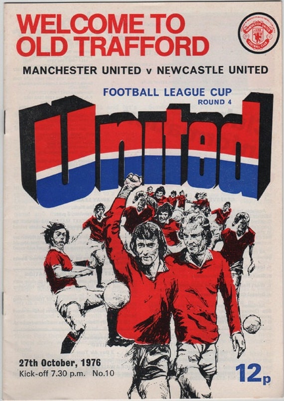 Vintage Football Programme Manchester United v Newcastle