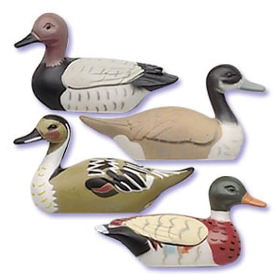 4 Mallard Ducks Cake Decor Toppers