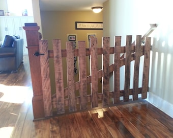 Rustic pallet wood baby or pet gates