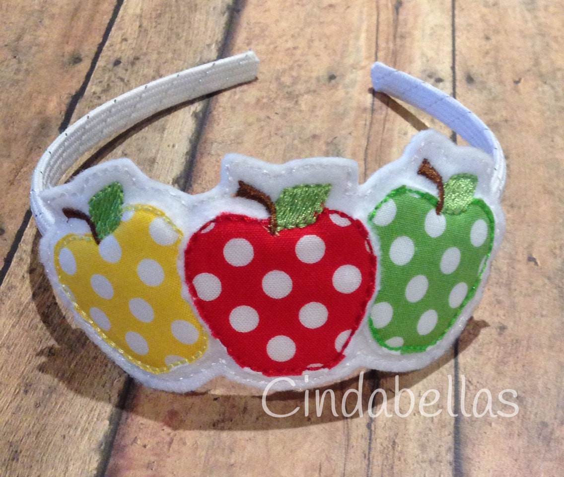 Apple Headband by CindabellasBoutique on Etsy