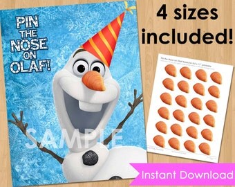 pin the nose on olaf etsy