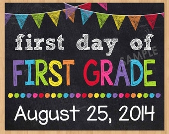 Agile image in first day of first grade printable Remarkable image pertaining to first day of first grade printable