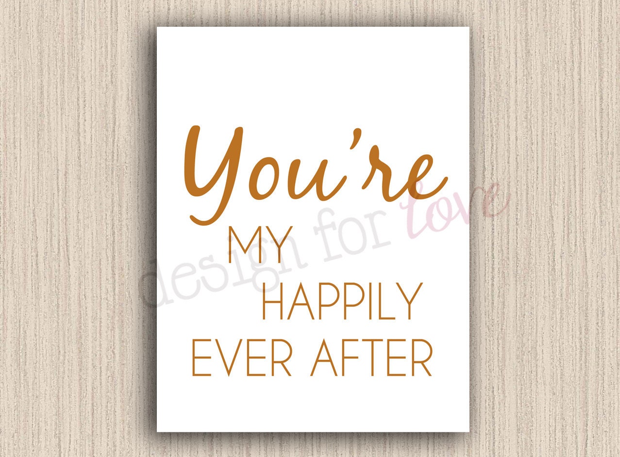 Love Quotes Set of 5 Printable Files Home Decor