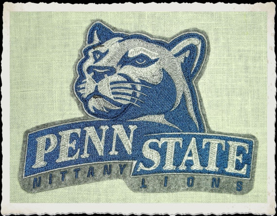 Penn State Large Iron On Patch Royal Blue by ReginasFrontPorch