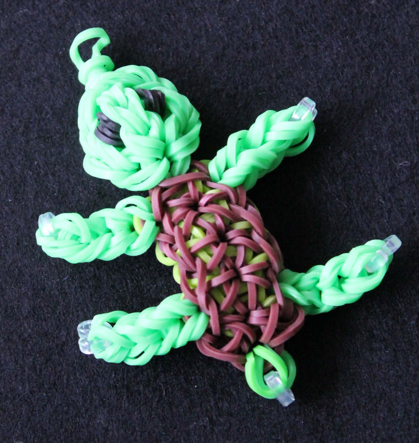 Rainbow Loom Turtle Backpack/keychain Fob by PuddlebackGifts