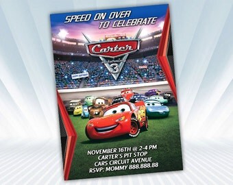 Disney Cars Invitation
