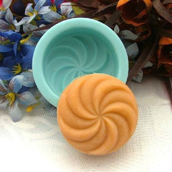 Round Wave Cookies Soap Mold Flexible Silicone Mould For