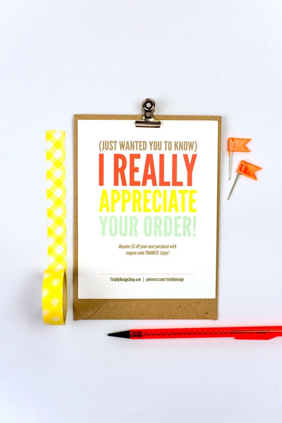 Thank You for Your Purchase template INSTANT DOWNLOAD