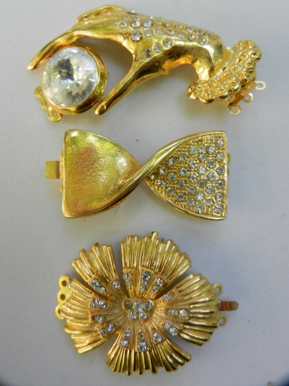 clasp box Jewelry vintage closures for clothingBeautiful