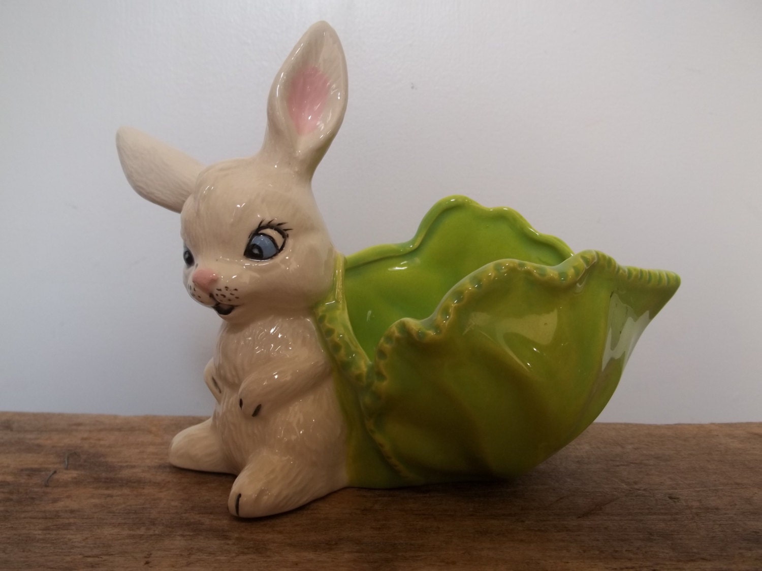 Vintage Easter Bunny Ceramic Rabbit Ceramic by JunkyardElves