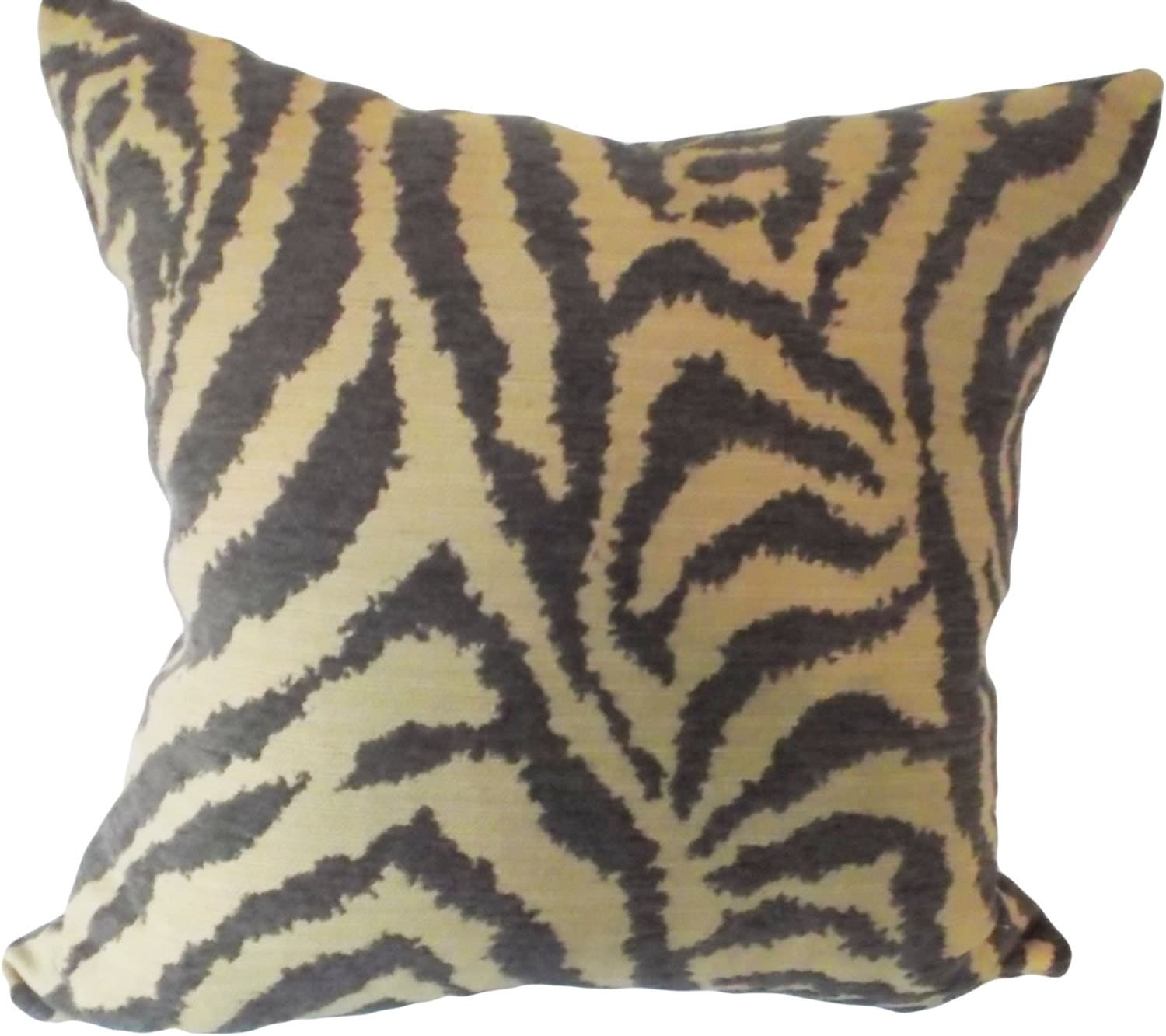 Zebra Chenille Iman Decorative Pillow Cover Throw Pillow