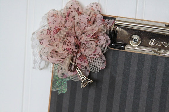 paris themed clipboard shabby chic office supplies by blossomgrace paris themed clipboard shabby chic office supplies by blossomgrace