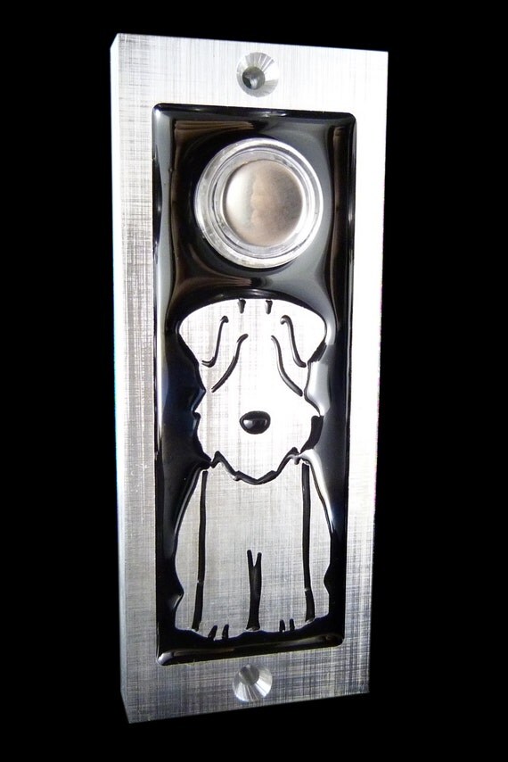 Modern Dog Doorbell with Lighted Button