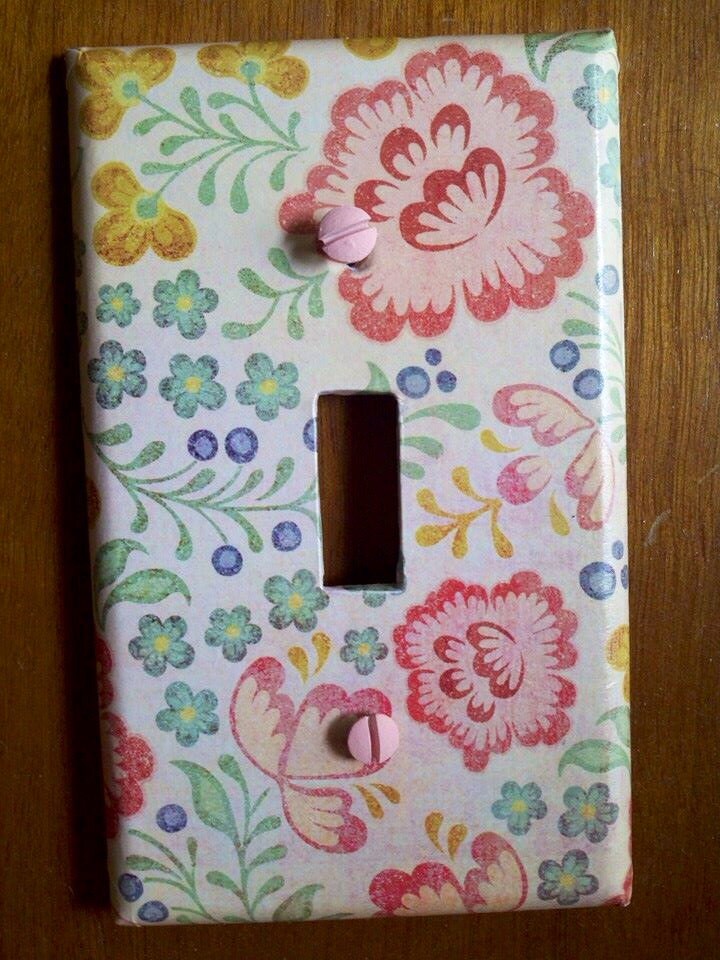 Decorative switch plate cover RTS by CraftyMcDaniel on Etsy