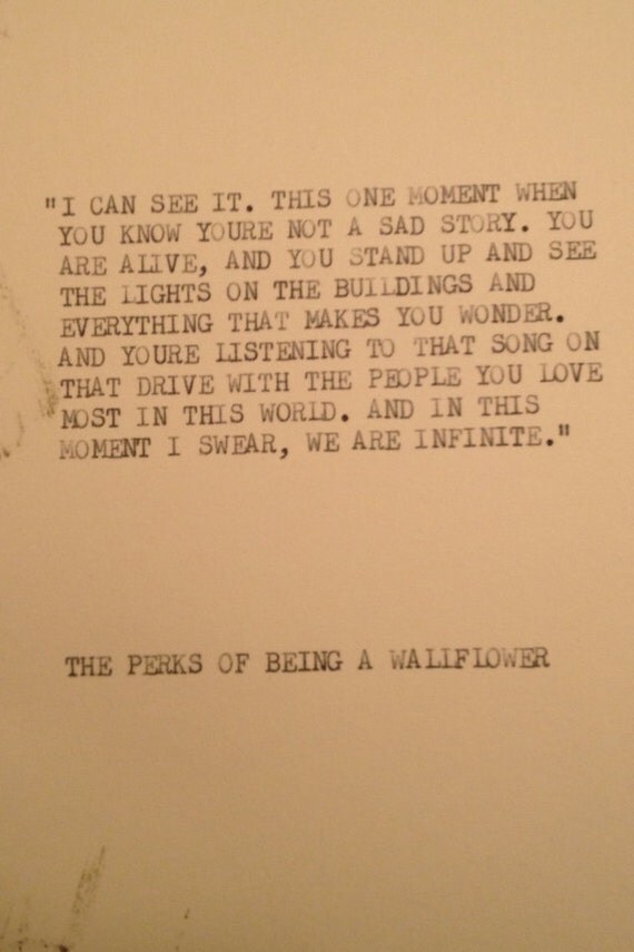 items-similar-to-the-perks-of-being-a-wallflower-typewriter-quote-on