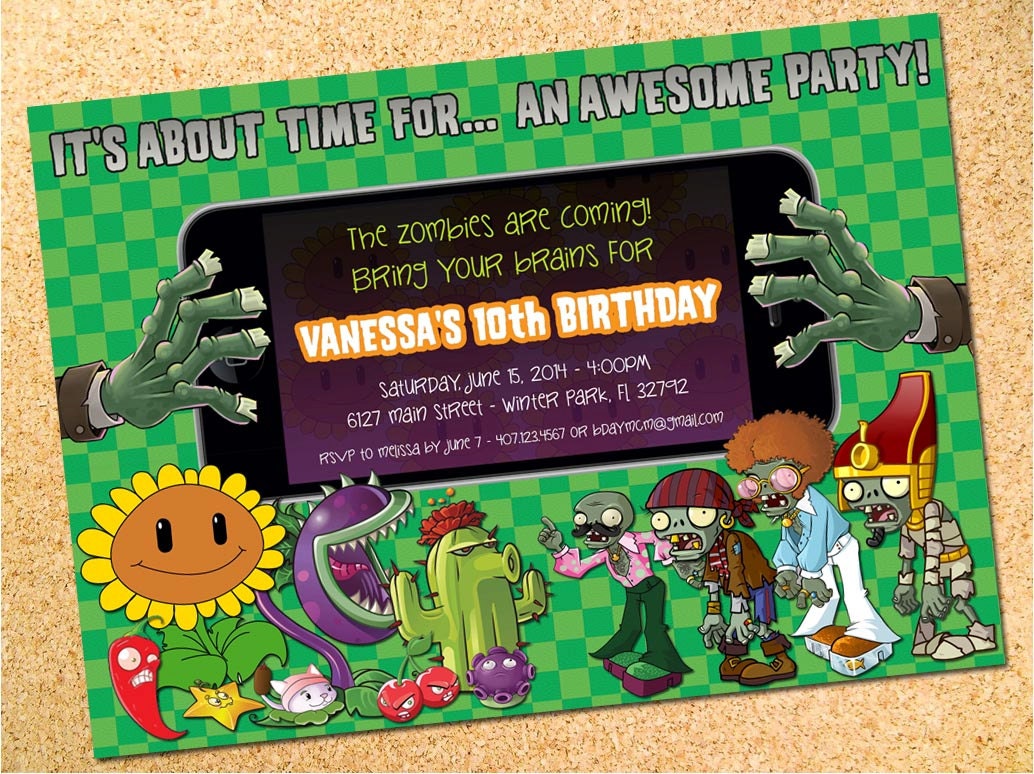 Plants vs. Zombies Inspired Birthday Party by OwenandSally